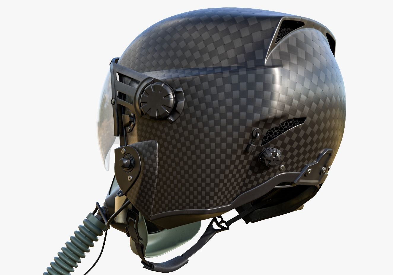 AV 2 NGFWH LIFT Airborne Pilot Helmet 3D model_3