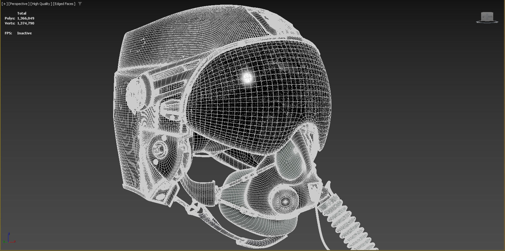 AV 2 NGFWH LIFT Airborne Pilot Helmet 3D model_9