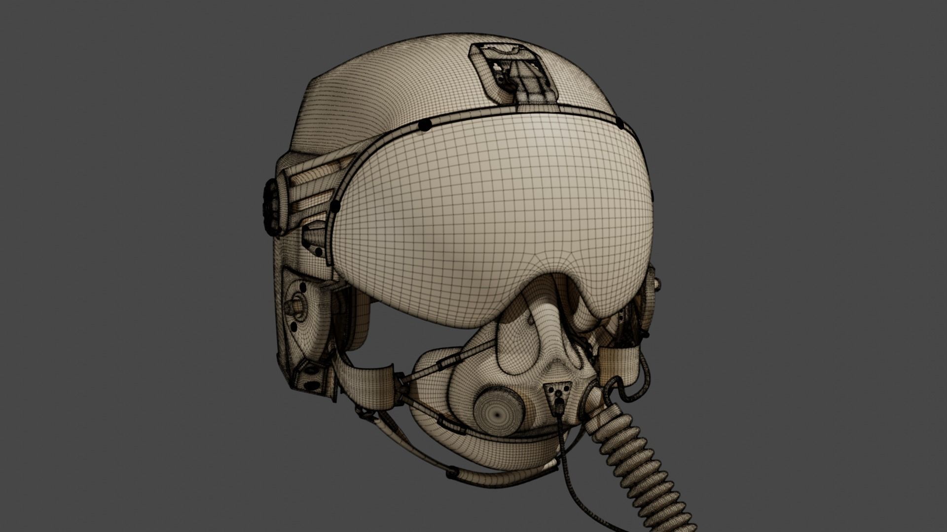 AV 2 NGFWH LIFT Airborne Pilot Helmet 3D model_6