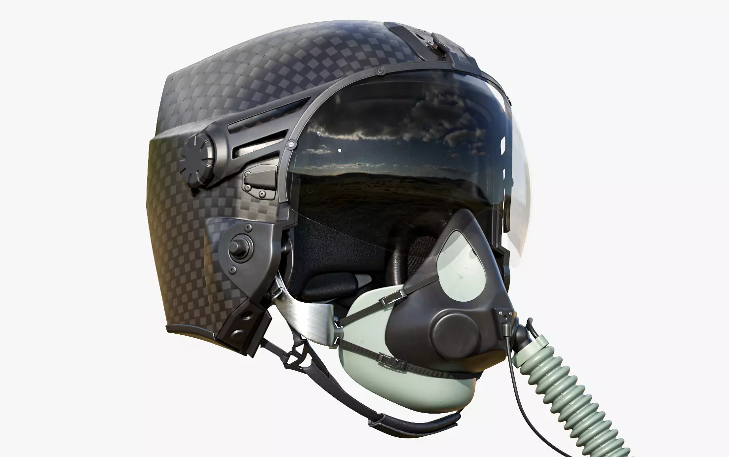 AV 2 NGFWH LIFT Airborne Pilot Helmet 3D model_0