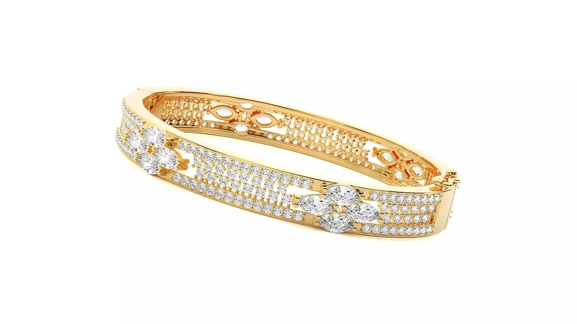 Diamond Bracelet 3D print model 3D print model_0