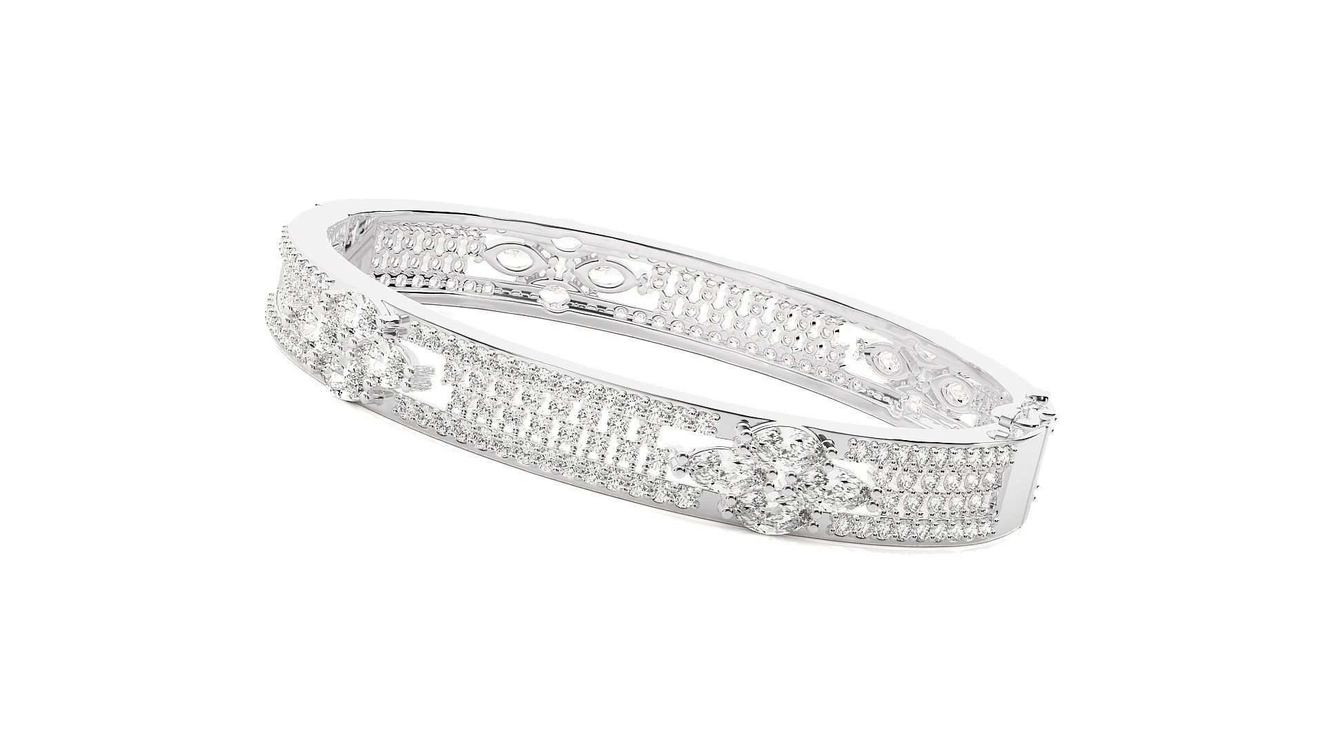 Diamond Bracelet 3D print model 3D print model_4