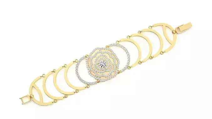 Diamond Bracelet 3D print model 