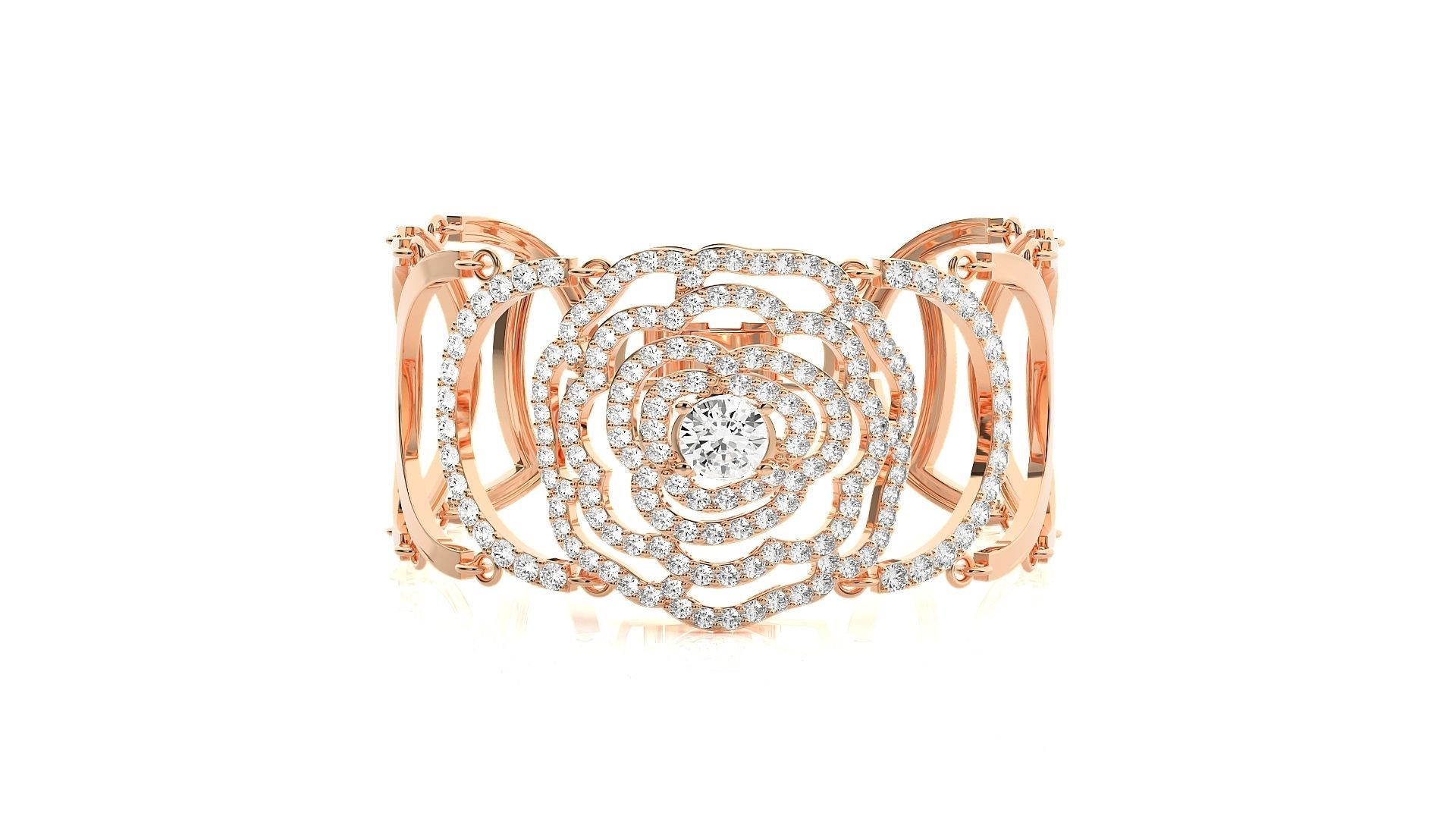 Diamond Bracelet 3D print model  3D print model_3