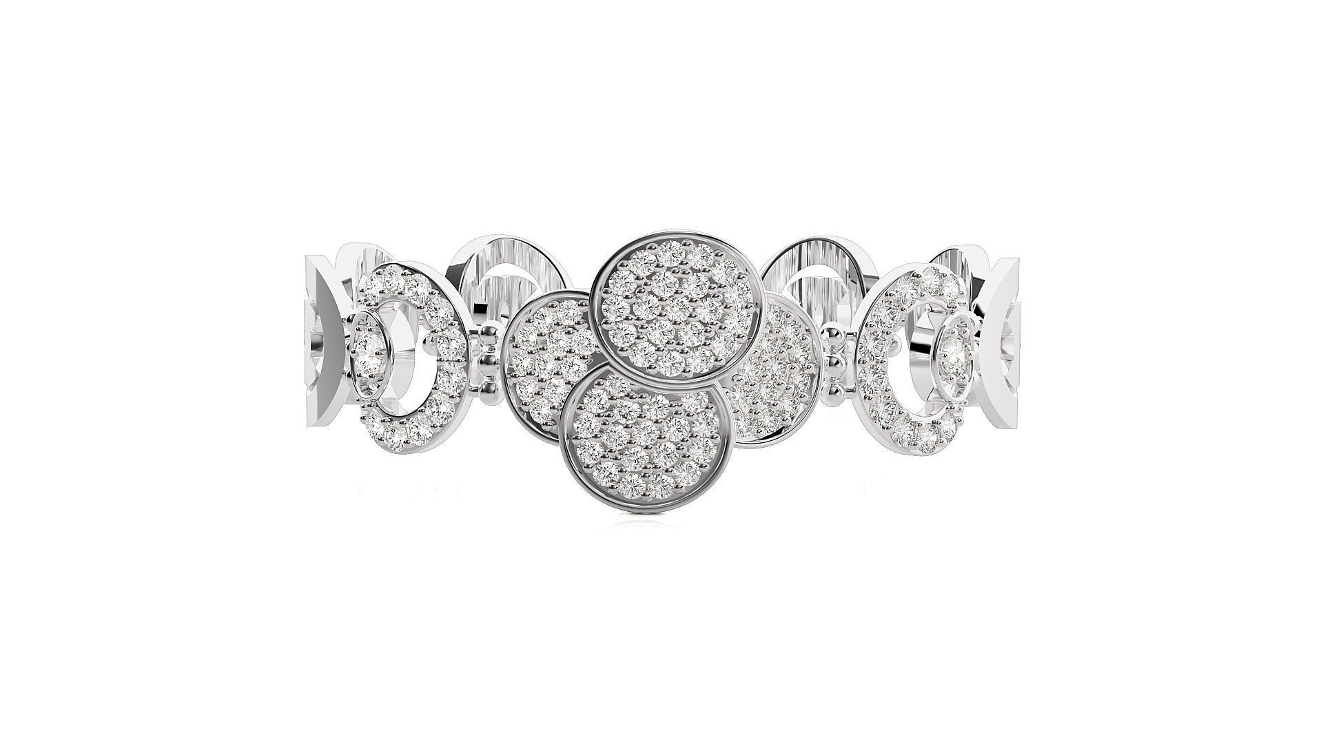 Diamond Bracelet 3D print model 3D print model_6