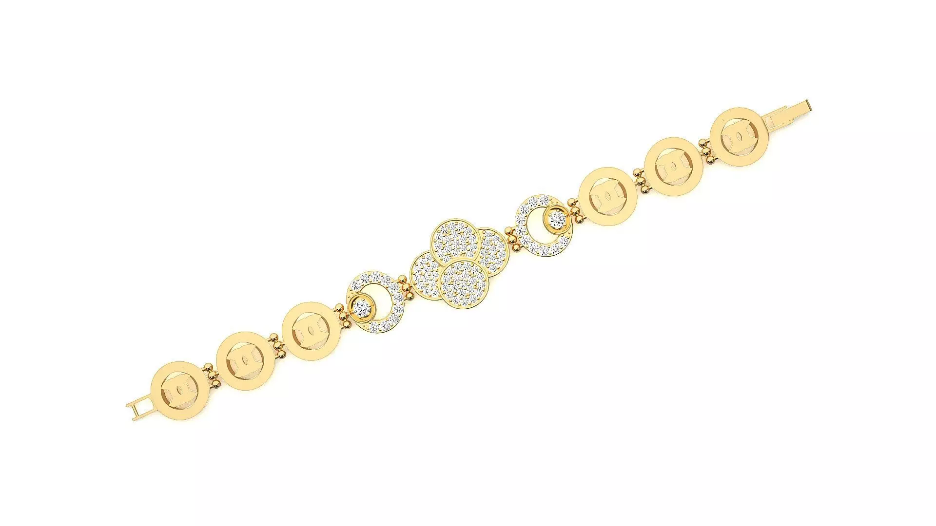 Diamond Bracelet 3D print model 3D print model_0