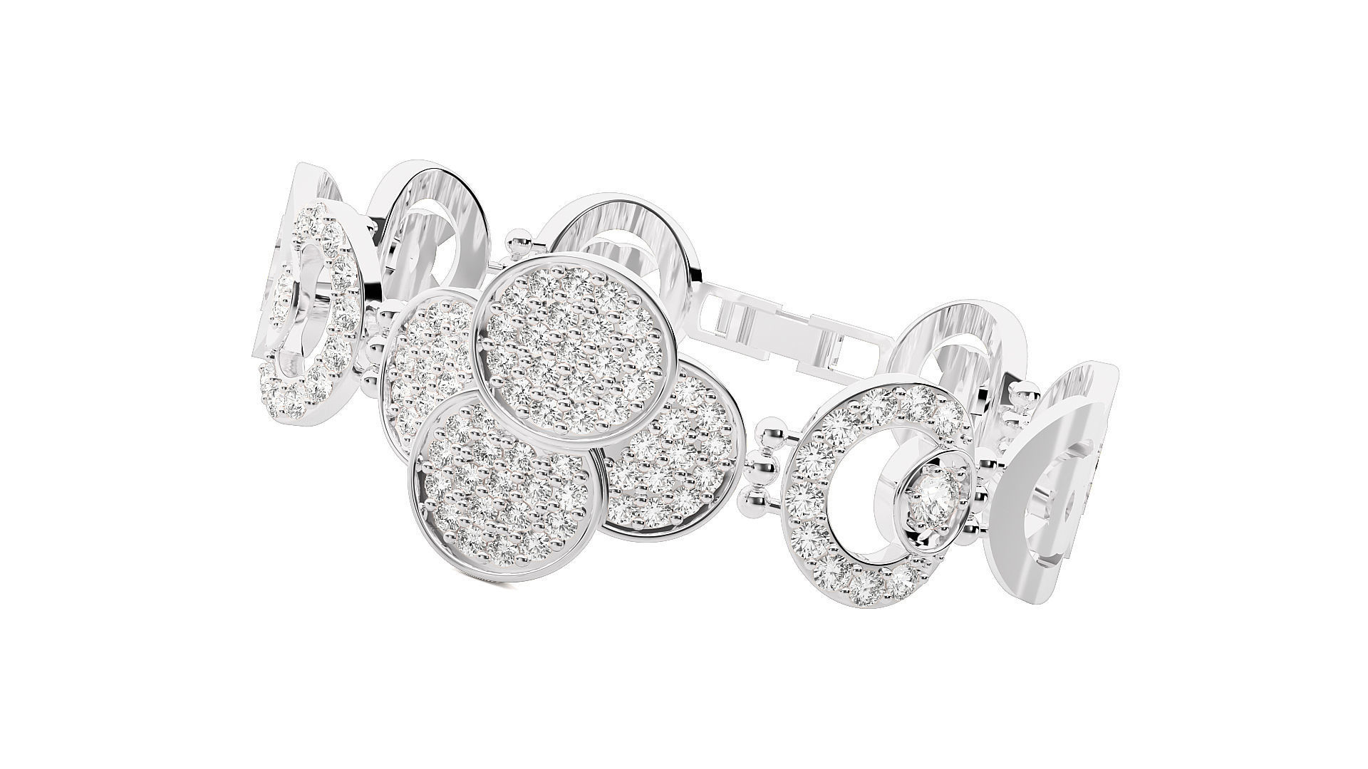 Diamond Bracelet 3D print model 3D print model_5