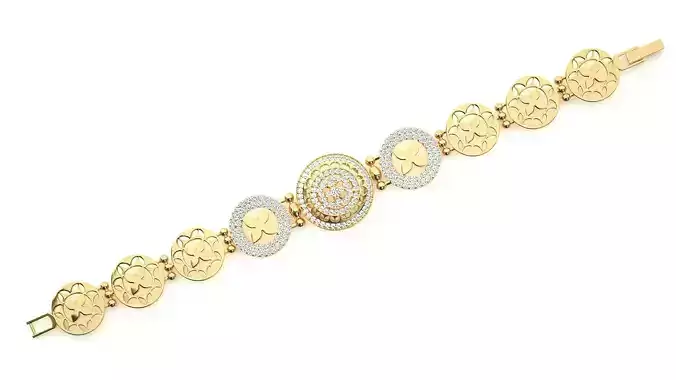 Diamond Bracelet 3D print model 