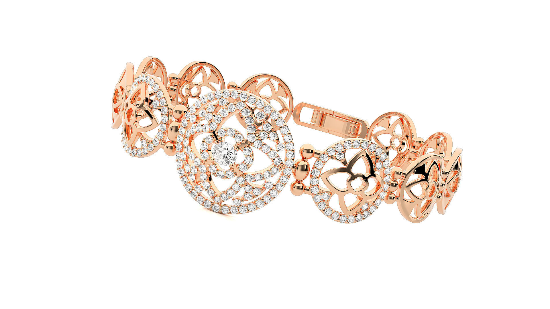 Diamond Bracelet 3D print model  3D print model_2