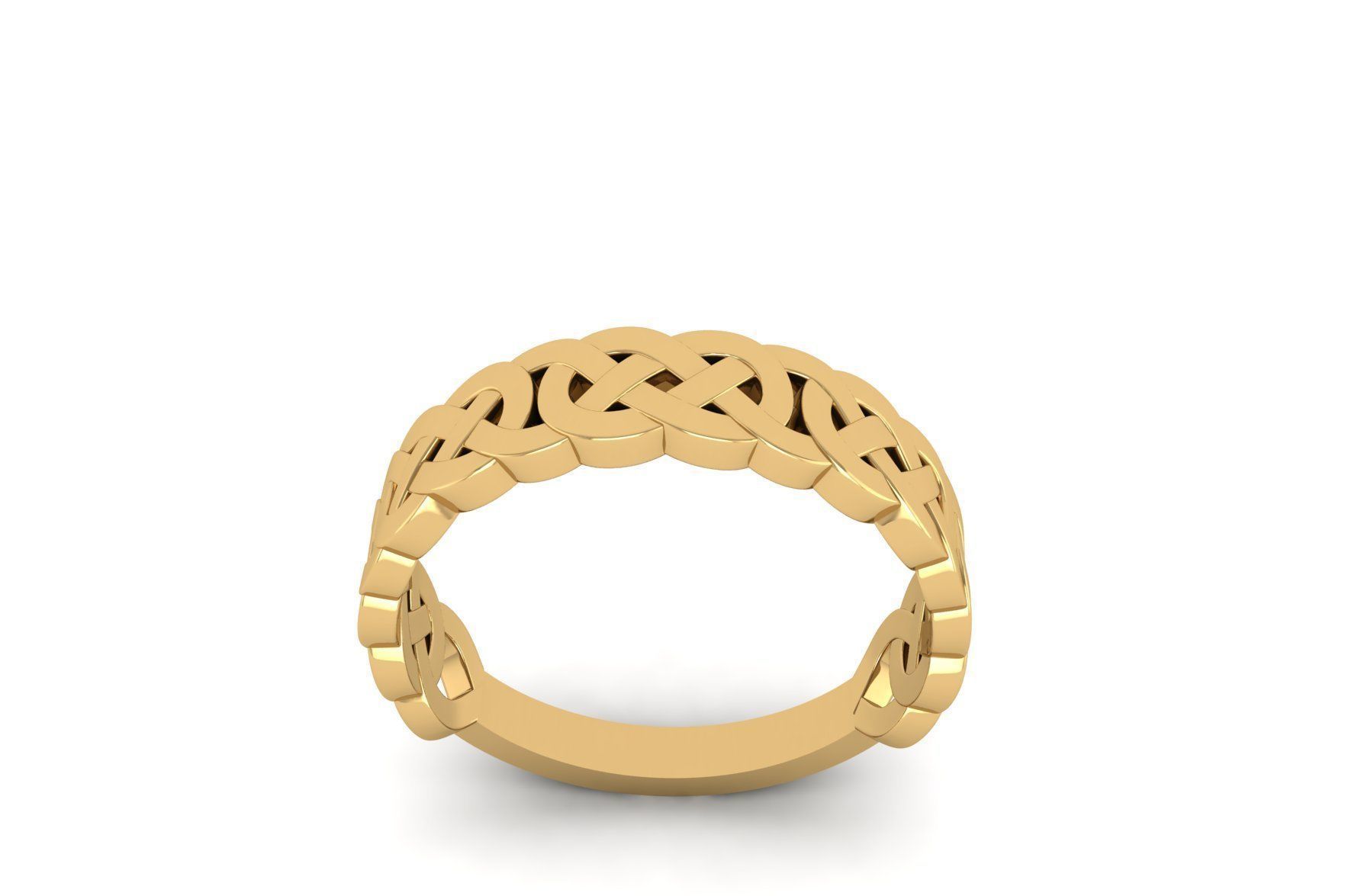 Celtic Knot Ring R 218 3D print model_1