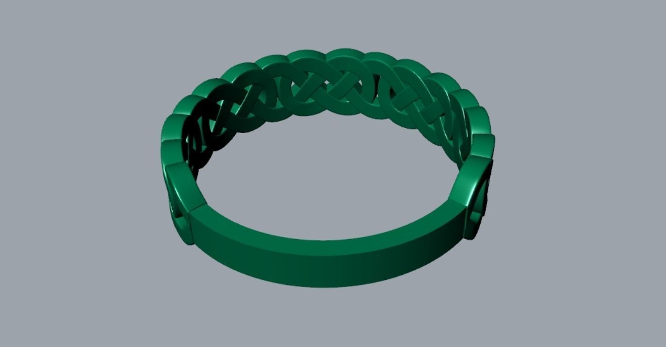 Celtic Knot Ring R 218 3D print model_6