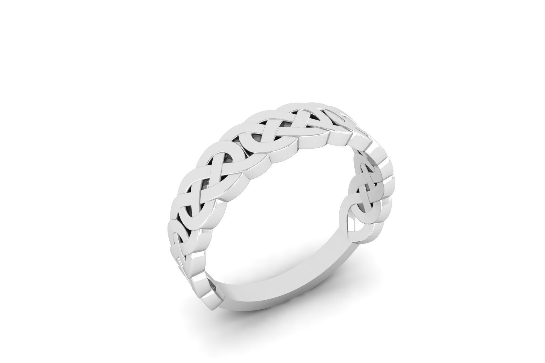 Celtic Knot Ring R 218 3D print model_2