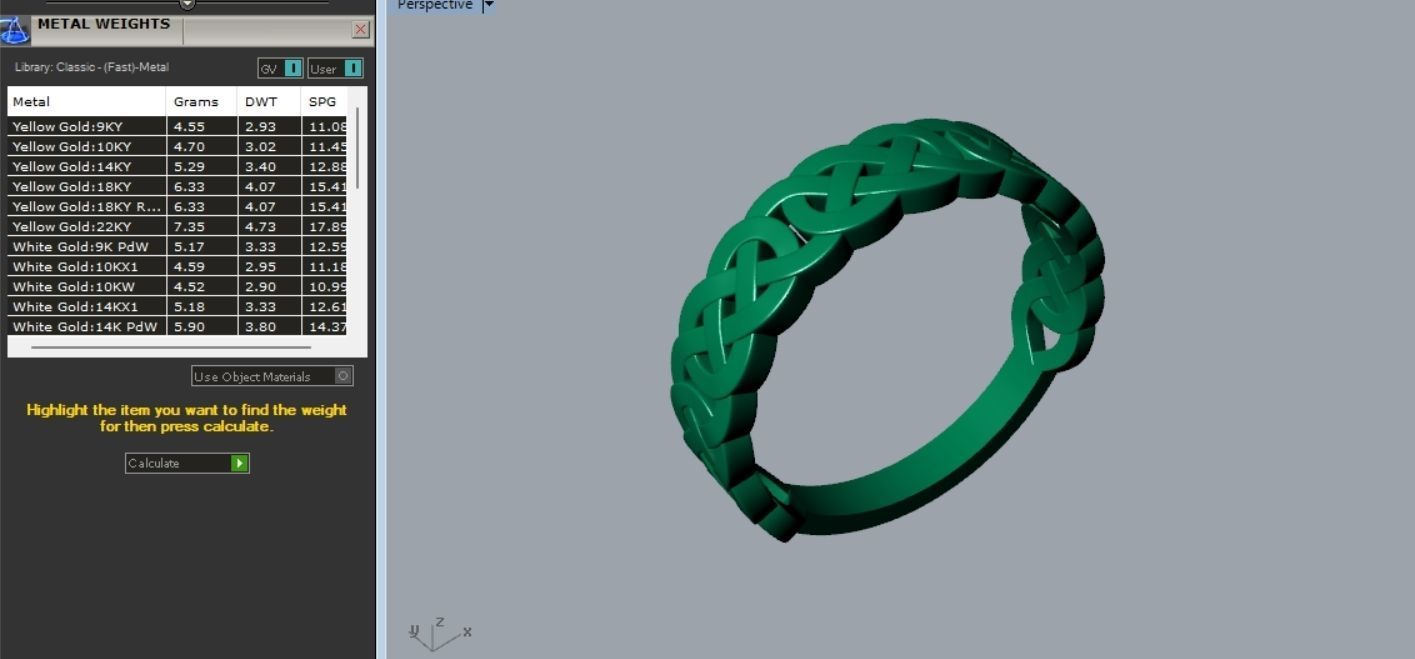 Celtic Knot Ring R 218 3D print model_4