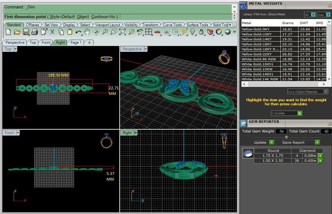 Diamond Bracelet 3D print model  3D print model_4