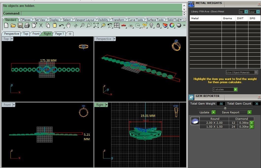Diamond Bracelet 3D print model   3D print model_3