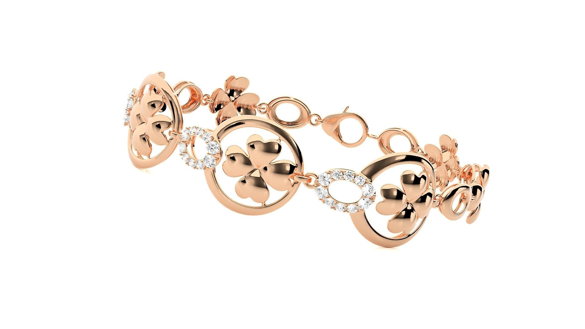 Diamond Bracelet 3D print model   3D print model_2