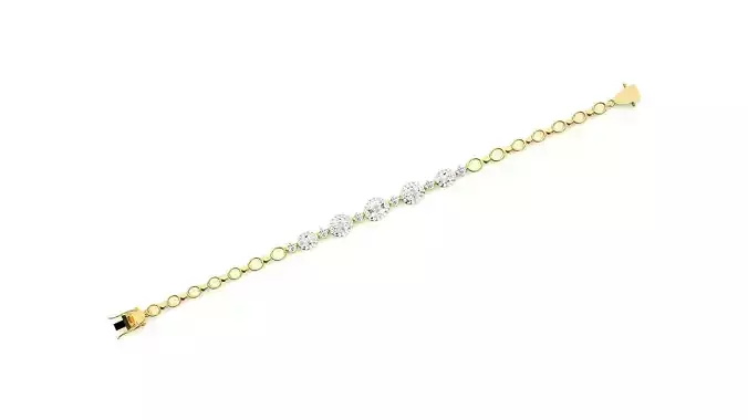 Diamond Bracelet 3D print model  