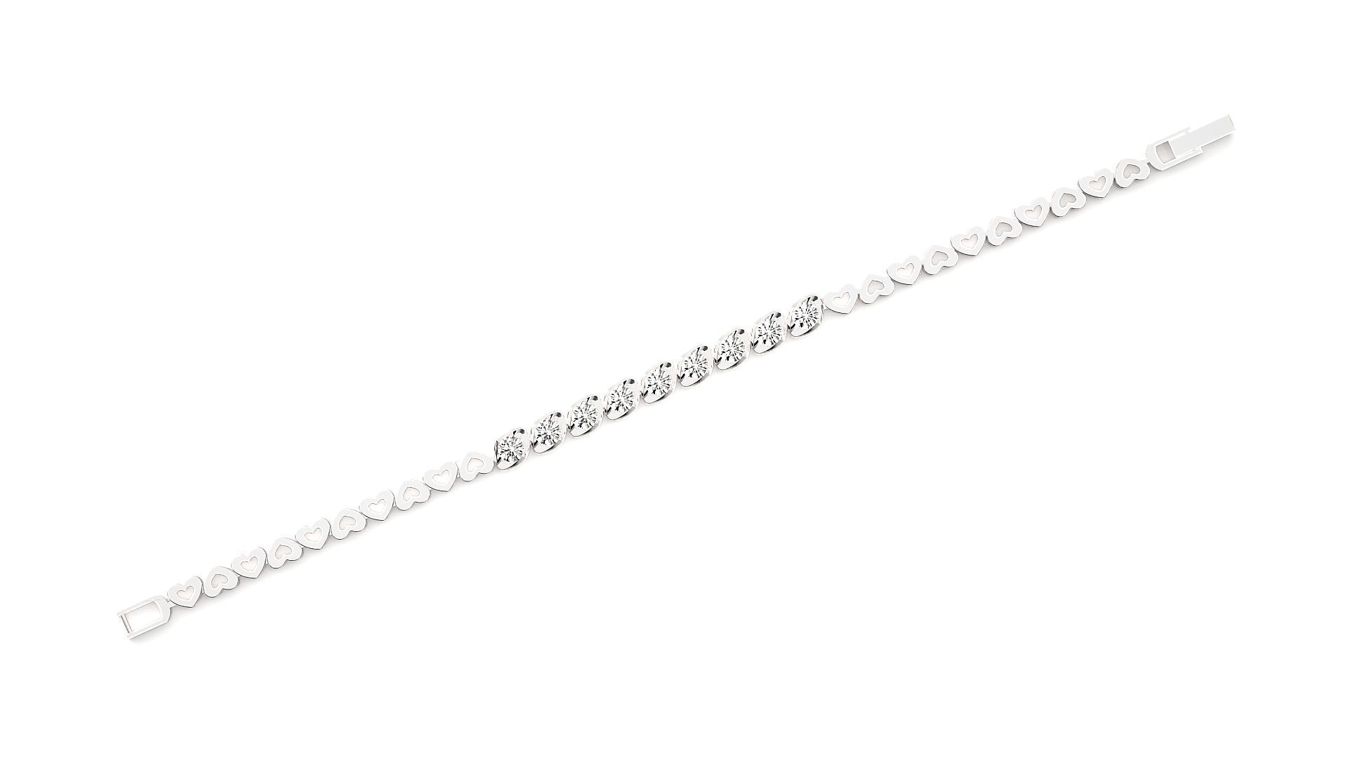 Diamond Bracelet 3D print model  3D print model_5