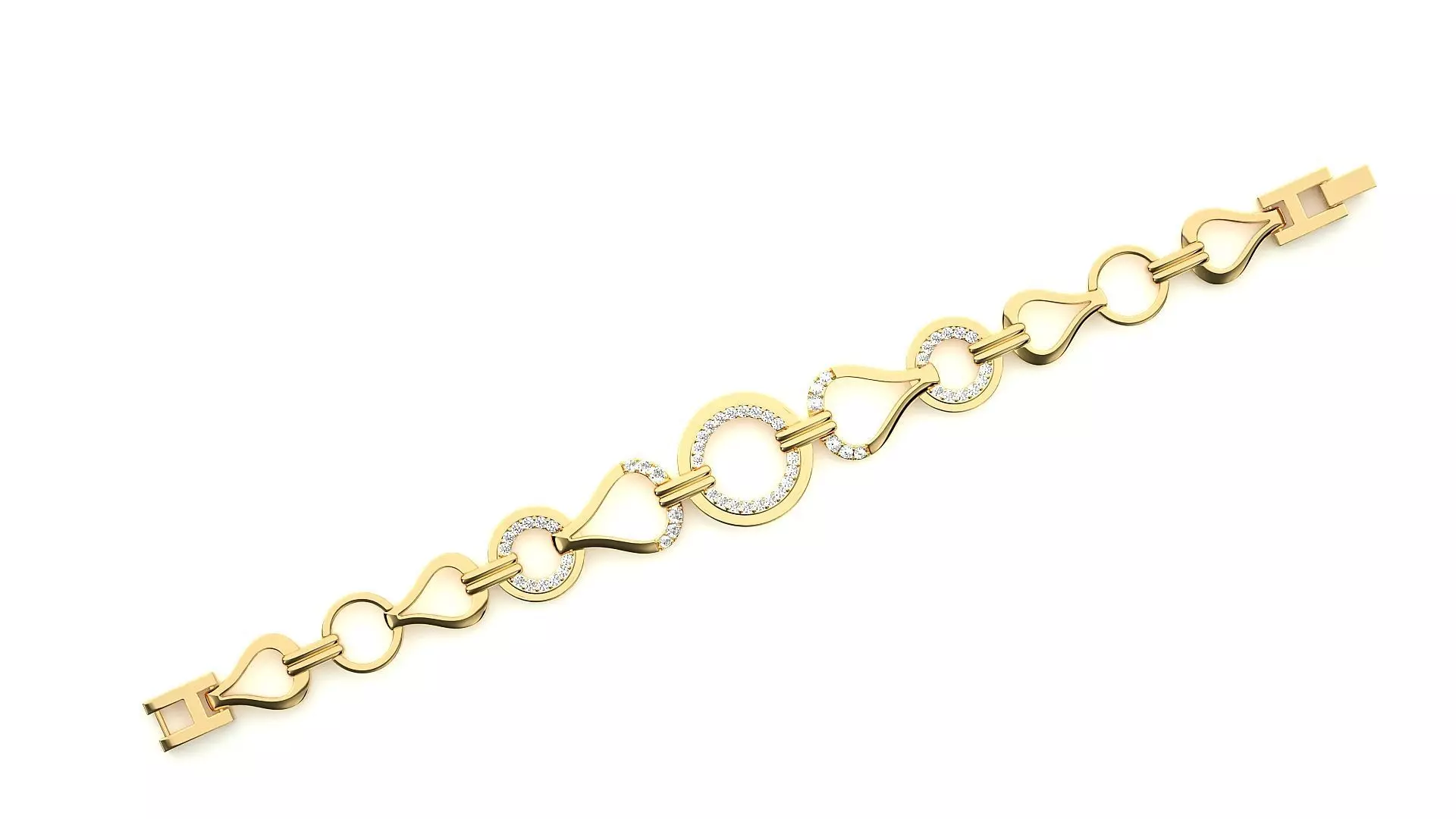 Diamond Bracelet 3D print model 3D print model