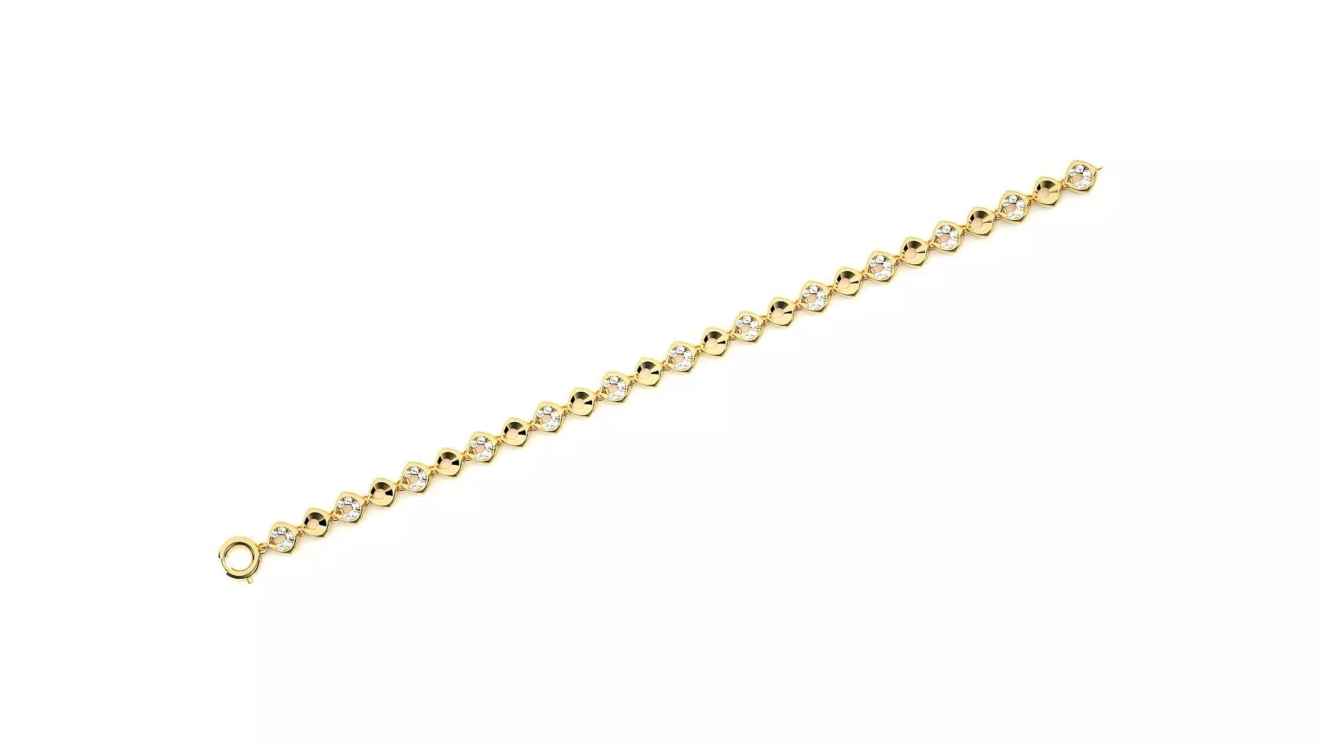 Diamond Bracelet 3D print model 3D print model