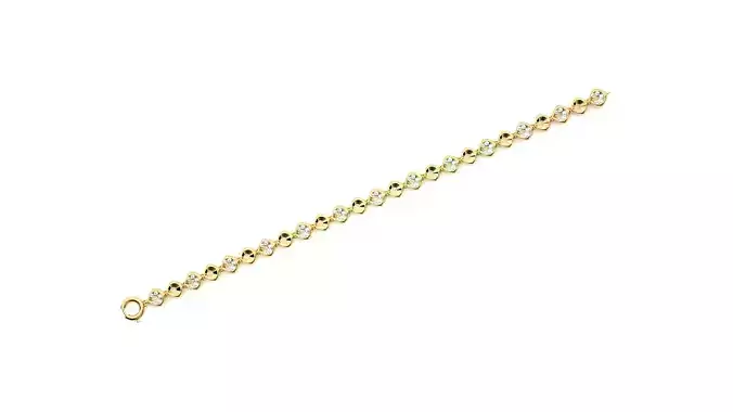 Diamond Bracelet 3D print model 