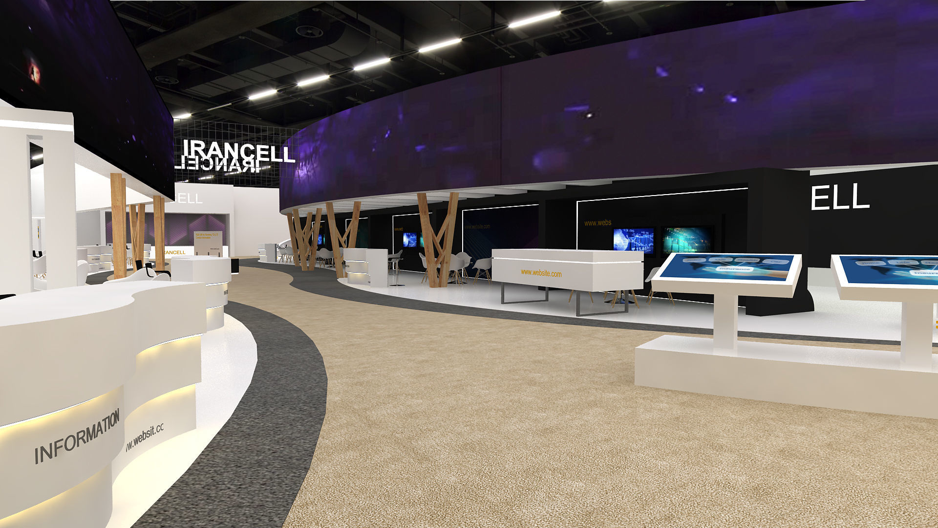 Hall exhibition 3D model_7