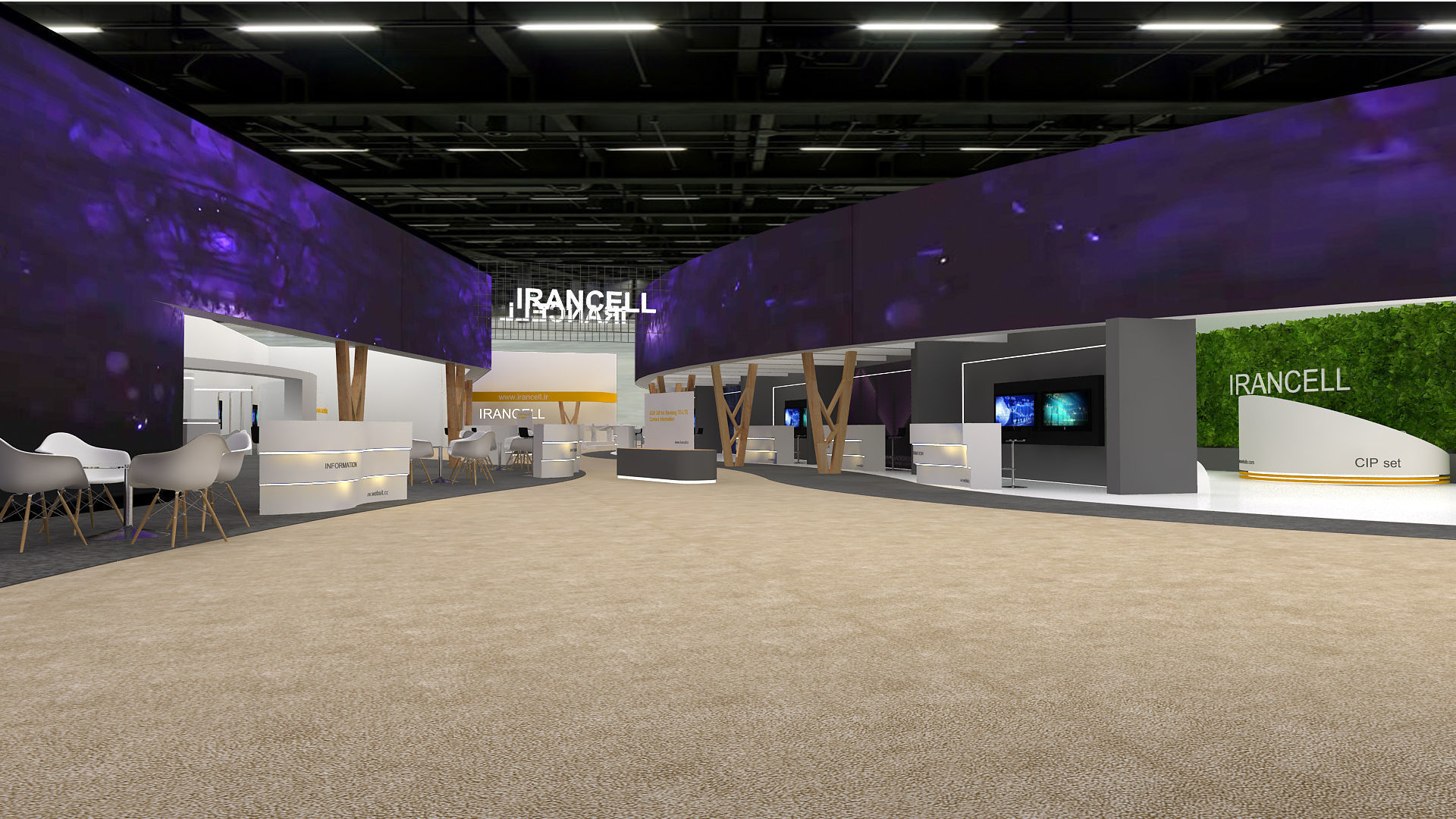 Hall exhibition 3D model_16