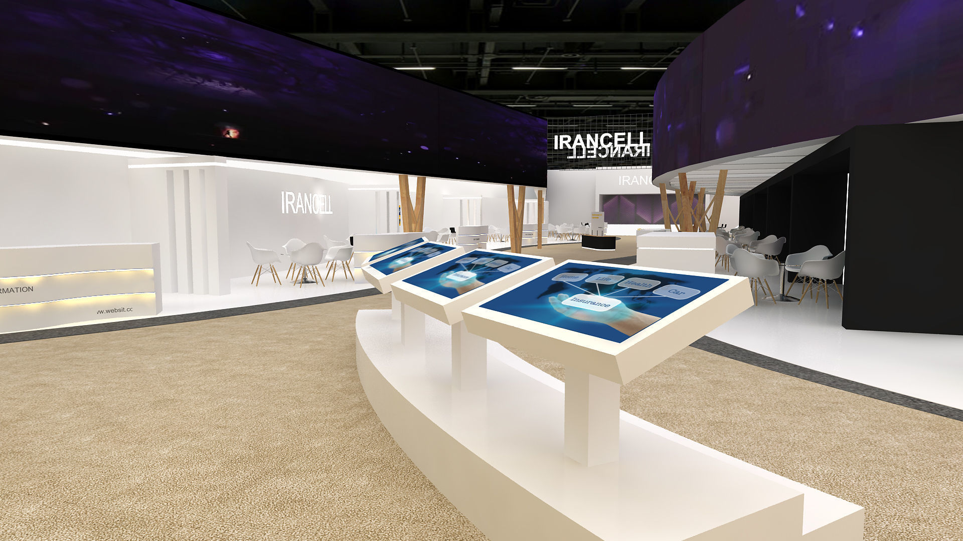 Hall exhibition 3D model_6