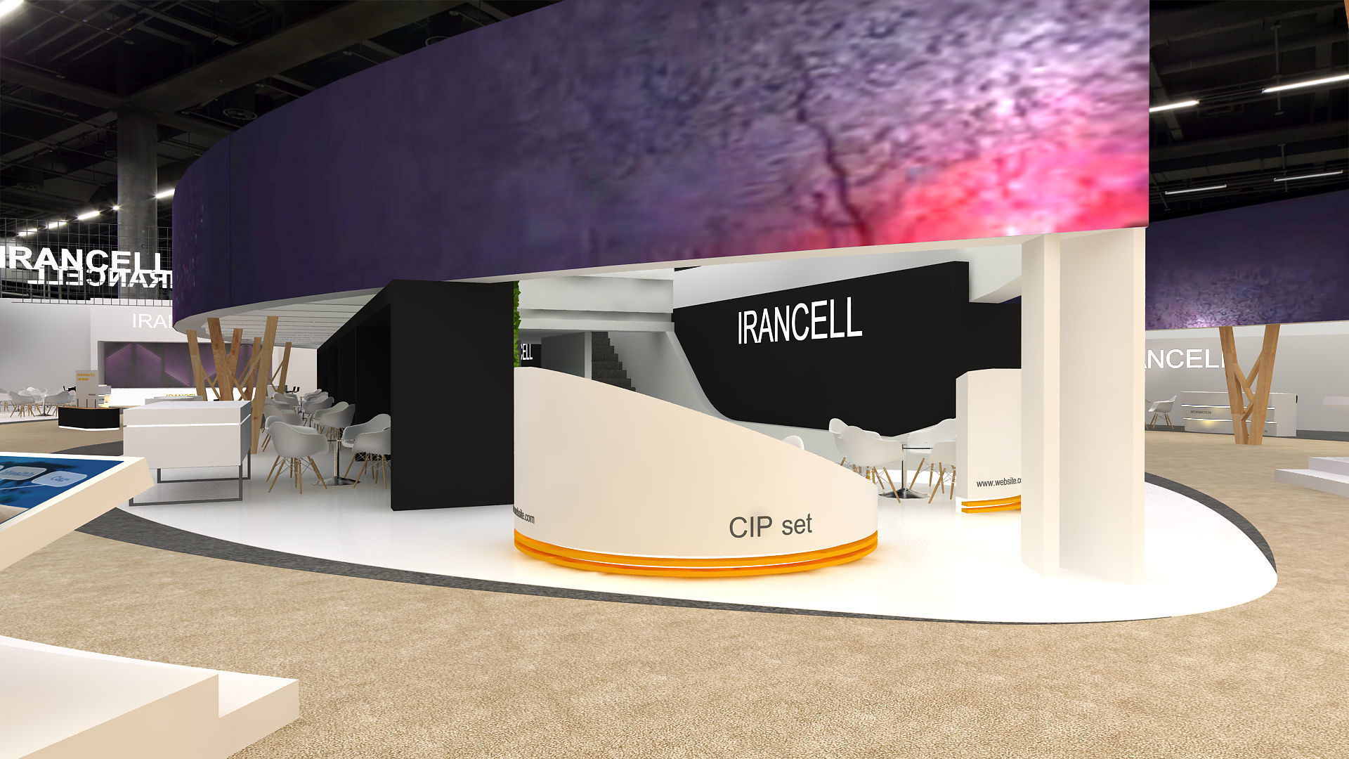 Hall exhibition 3D model_4