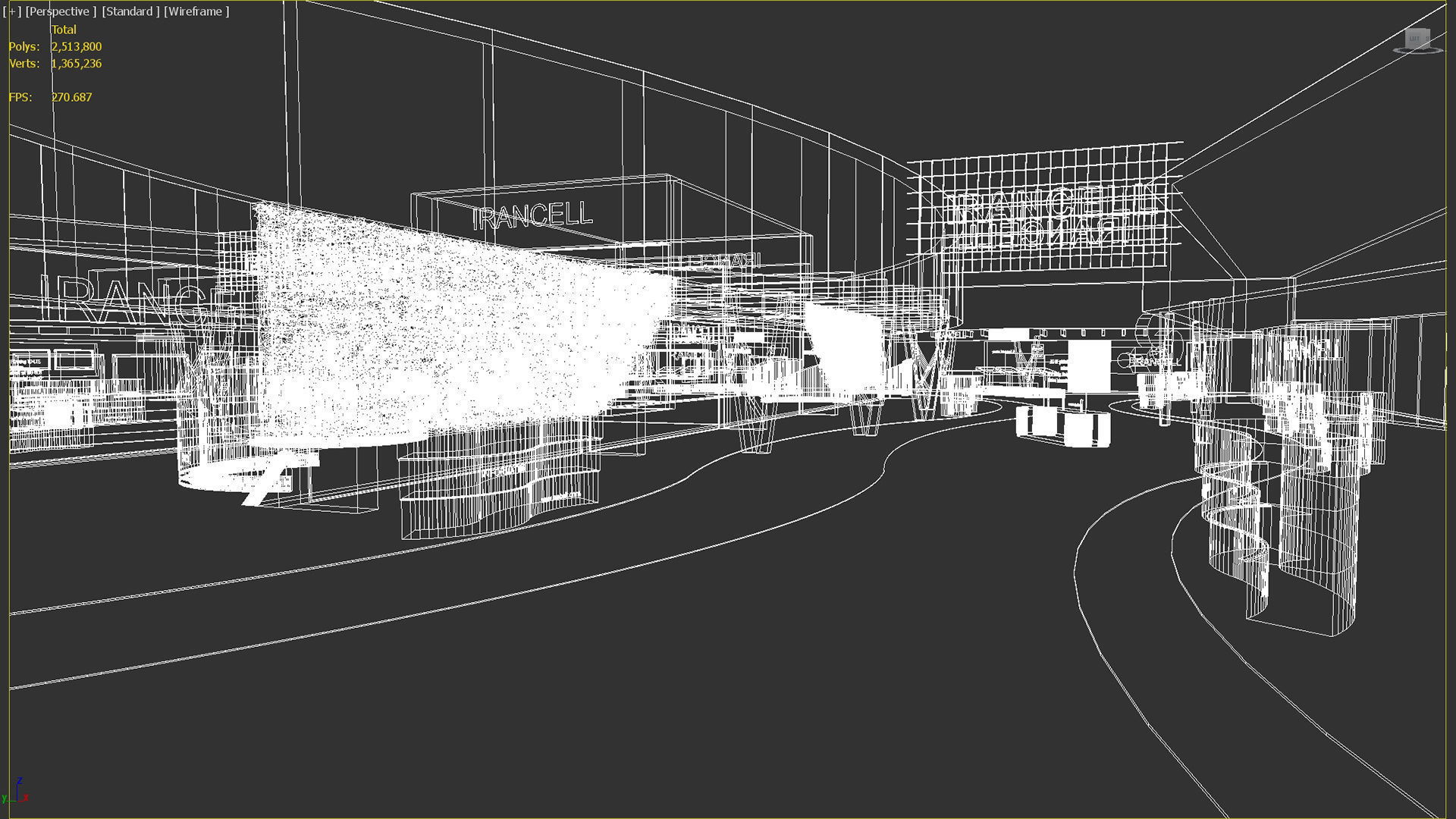 Hall exhibition 3D model_19