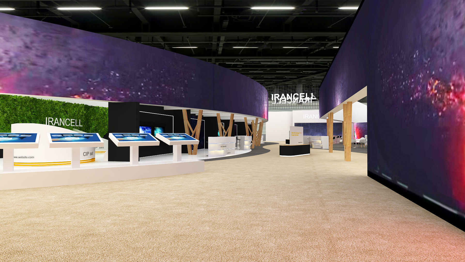 Hall exhibition 3D model_1