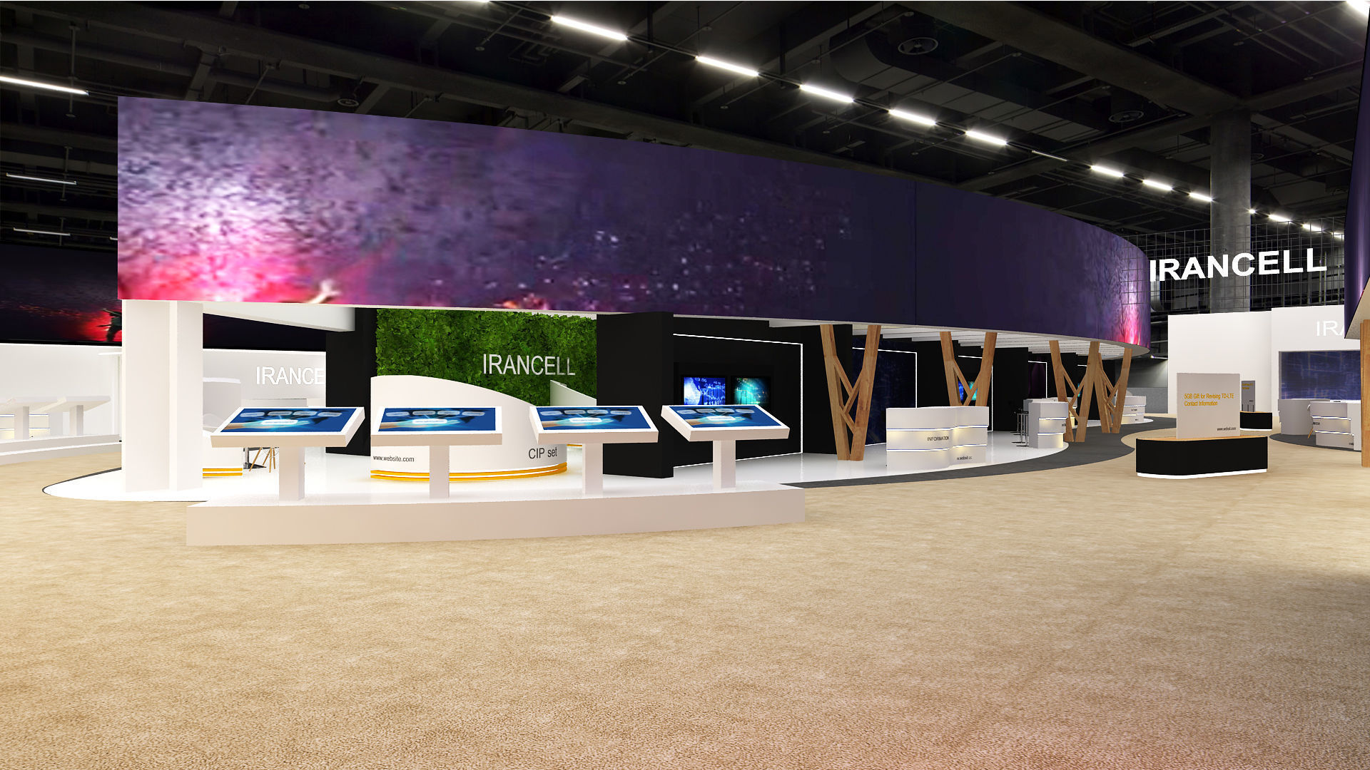 Hall exhibition 3D model_2