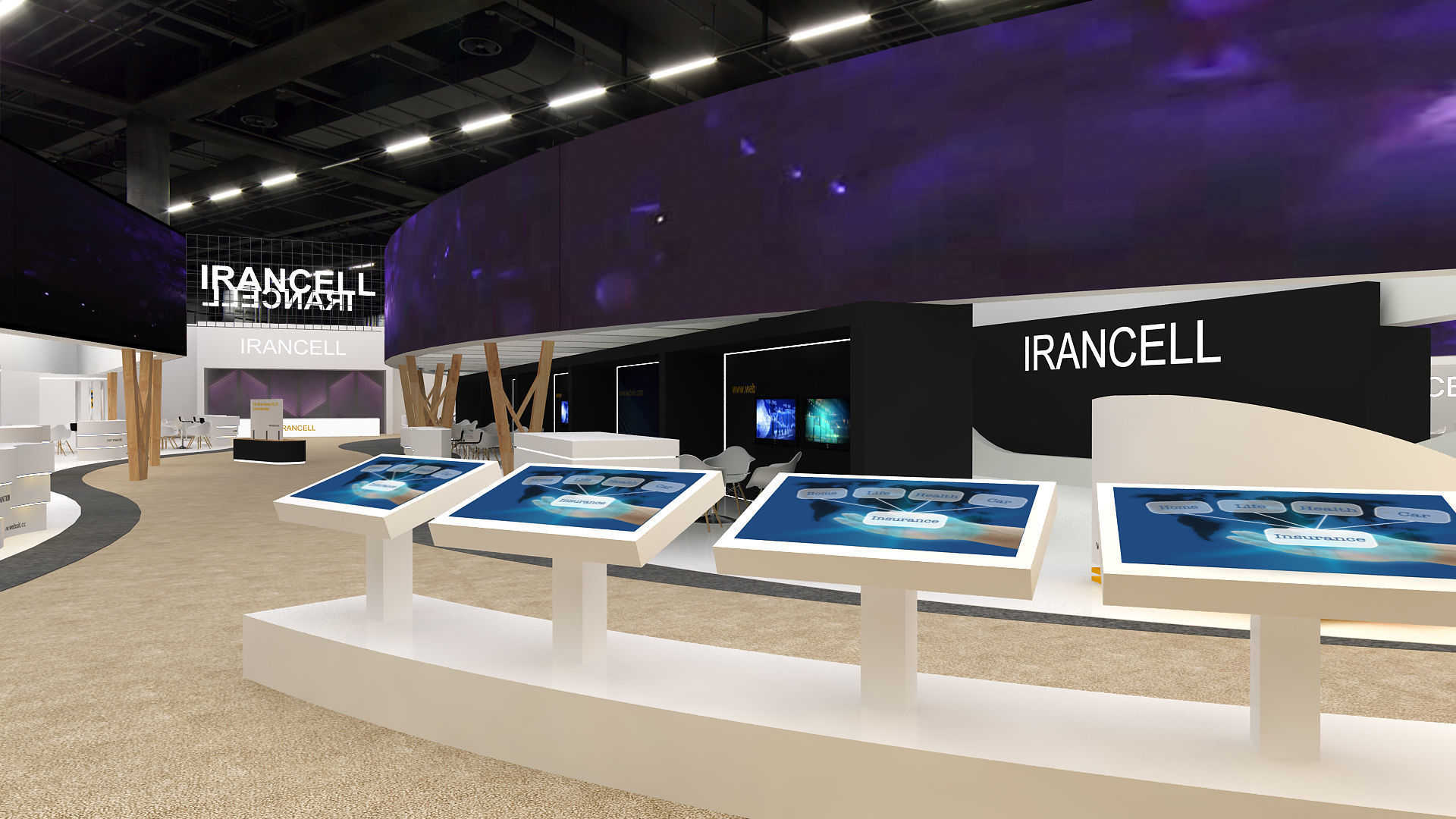 Hall exhibition 3D model_5