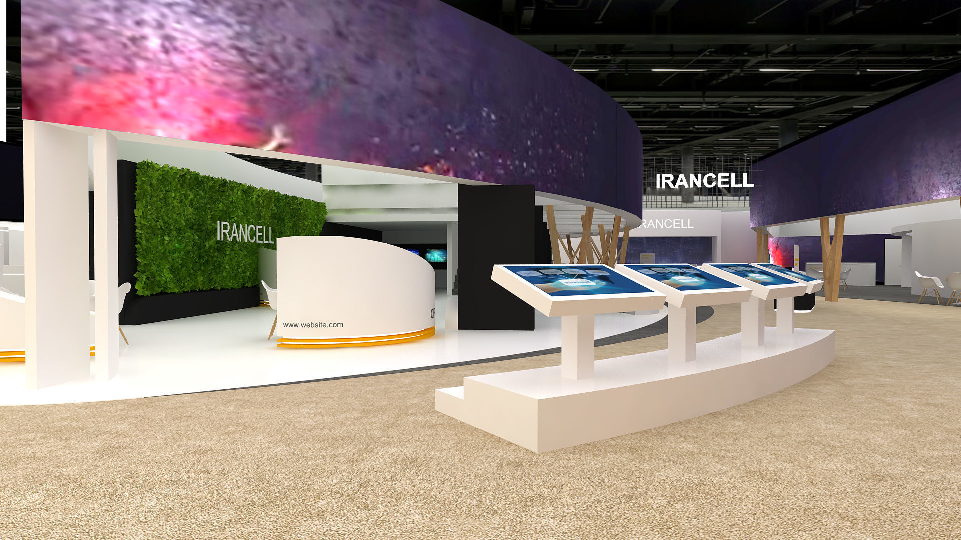 Hall exhibition 3D model_3