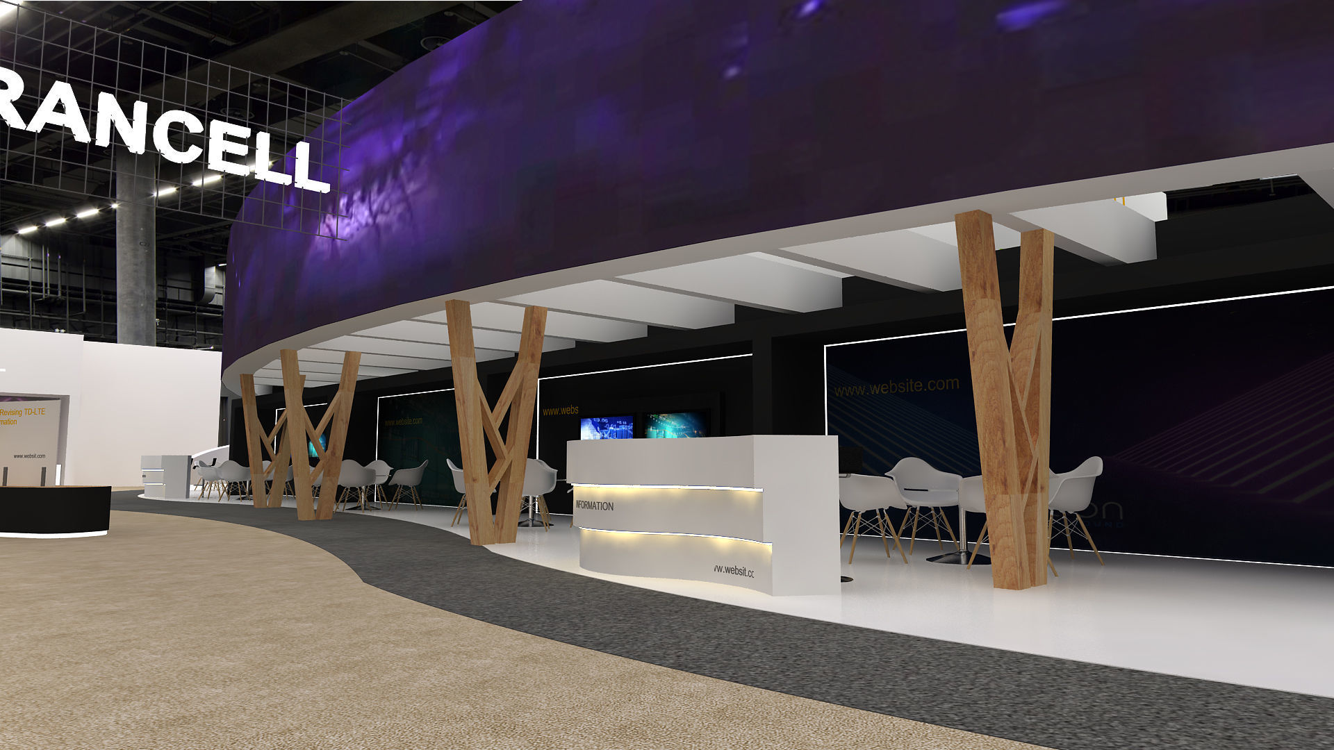 Hall exhibition 3D model_9