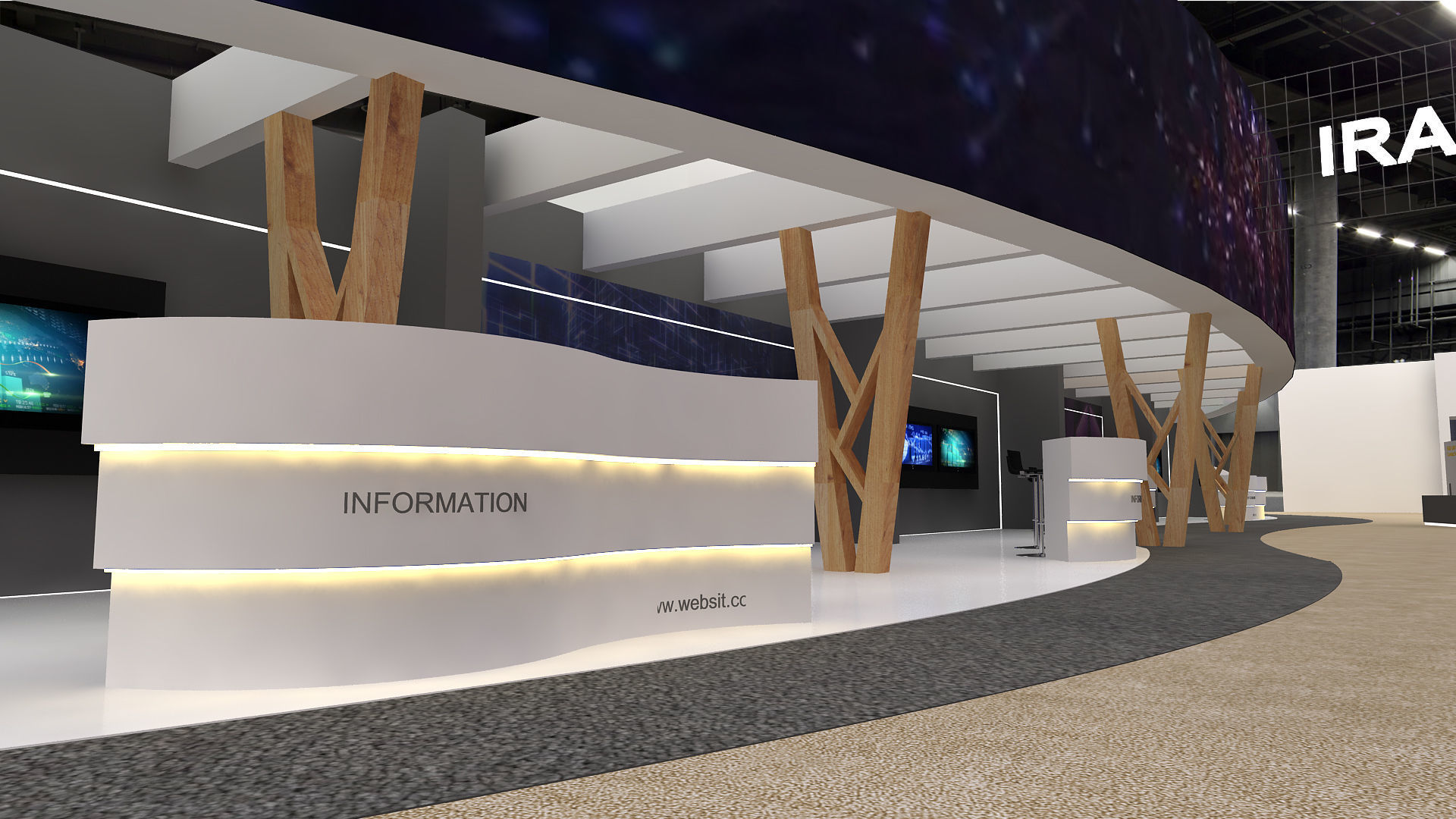 Hall exhibition 3D model_17