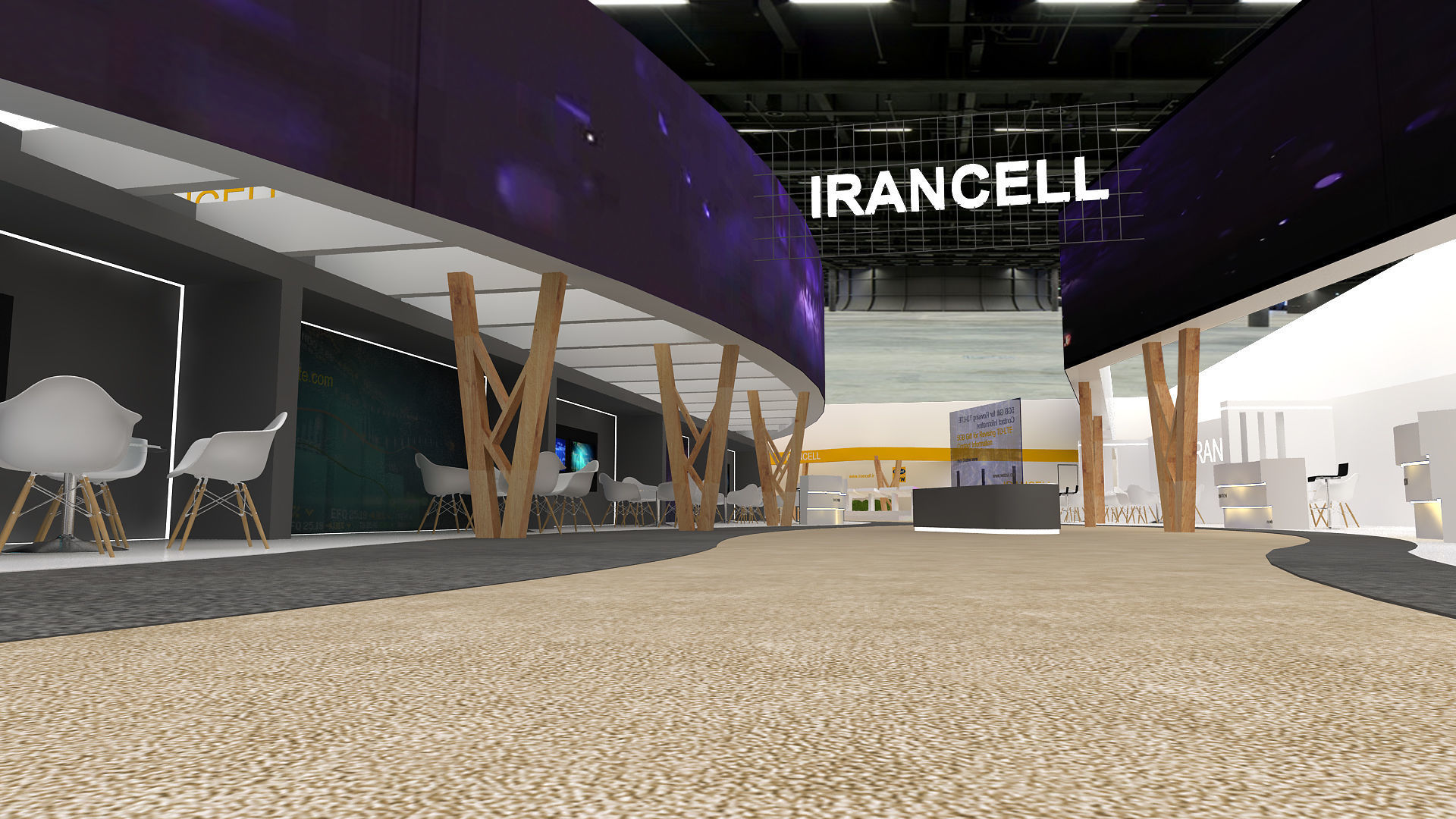 Hall exhibition 3D model_12