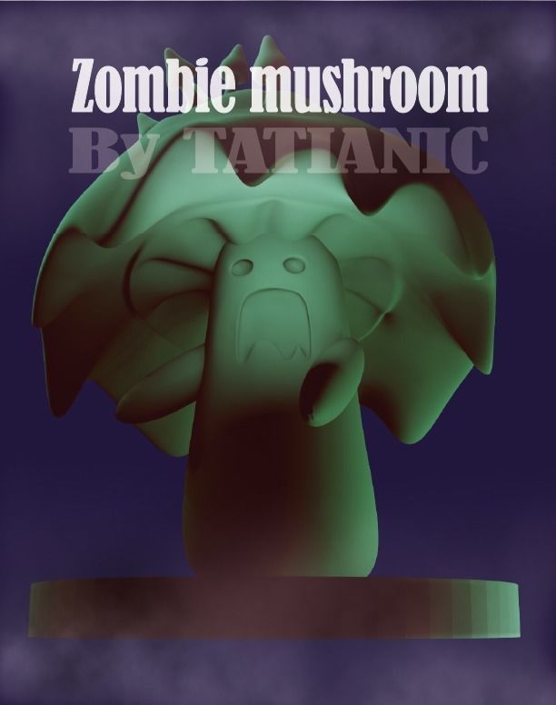ZOMBIE MUSHROOM 3D print model_5