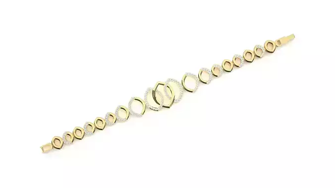 Diamond Bracelet 3D print model