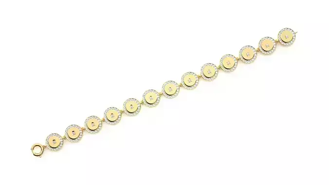 Diamond Bracelet 3D print model