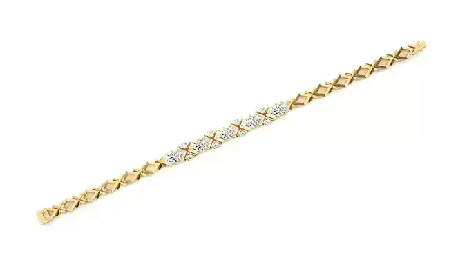 Diamond Bracelet 3D print model