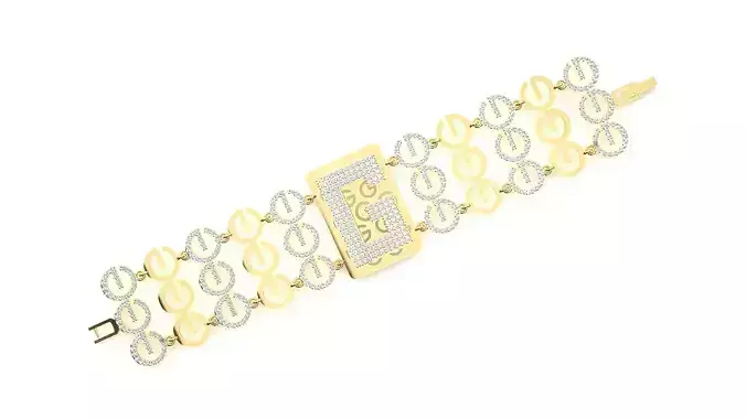 Diamond Bracelet 3D print model