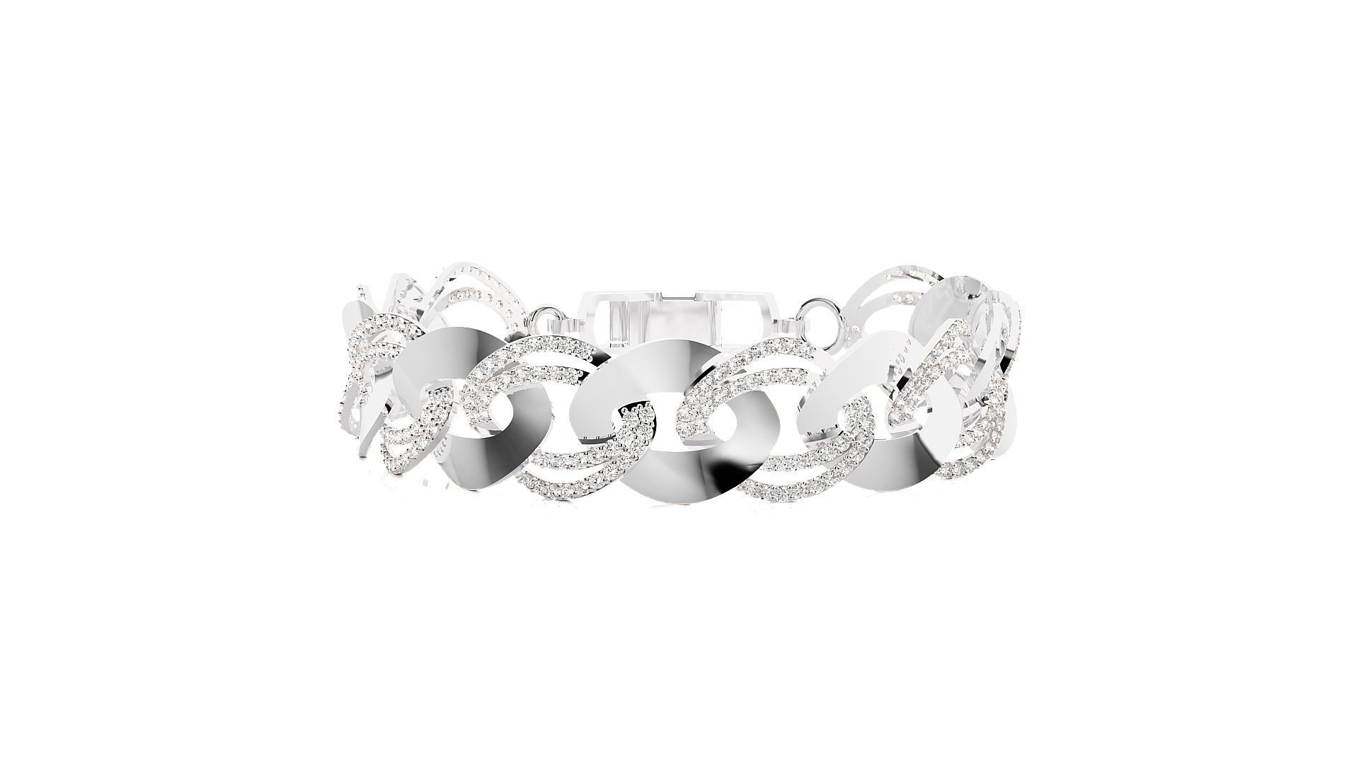 Diamond Bracelet 3D print model 3D print model_4