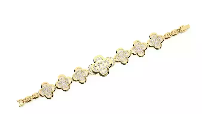 Diamond Bracelet 3D print model