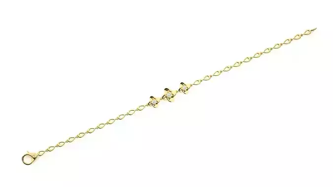 Diamond Bracelet 3D print model 