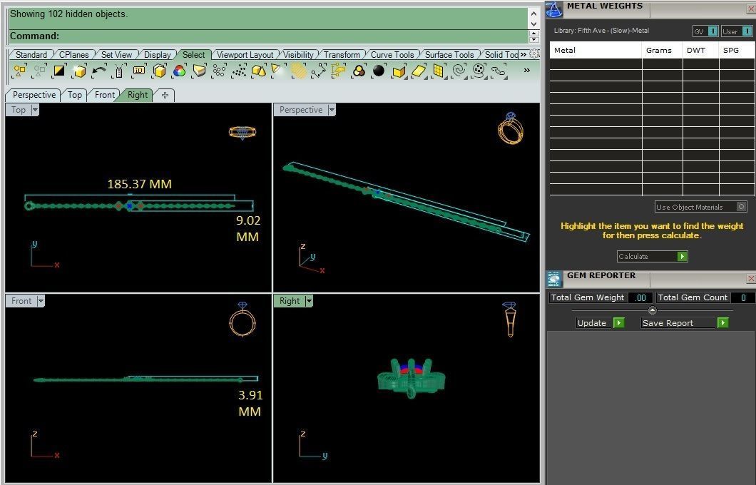 Diamond Bracelet 3D print model  3D print model_3