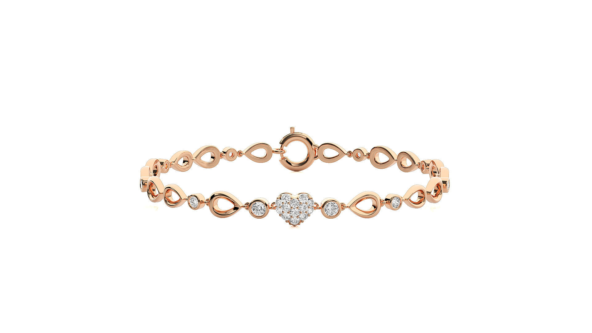 Diamond Bracelet 3D print model  3D print model_3