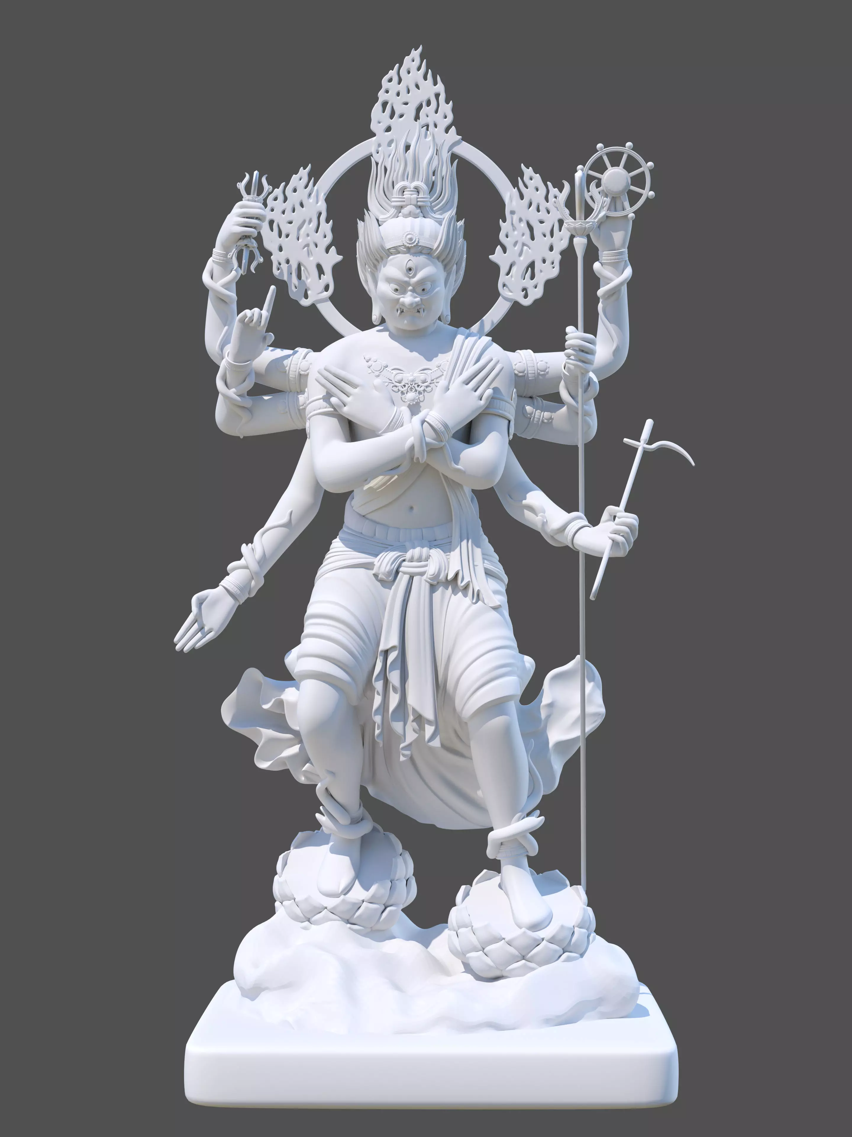  MingWang -Buddhist Sculpture 3D model_0