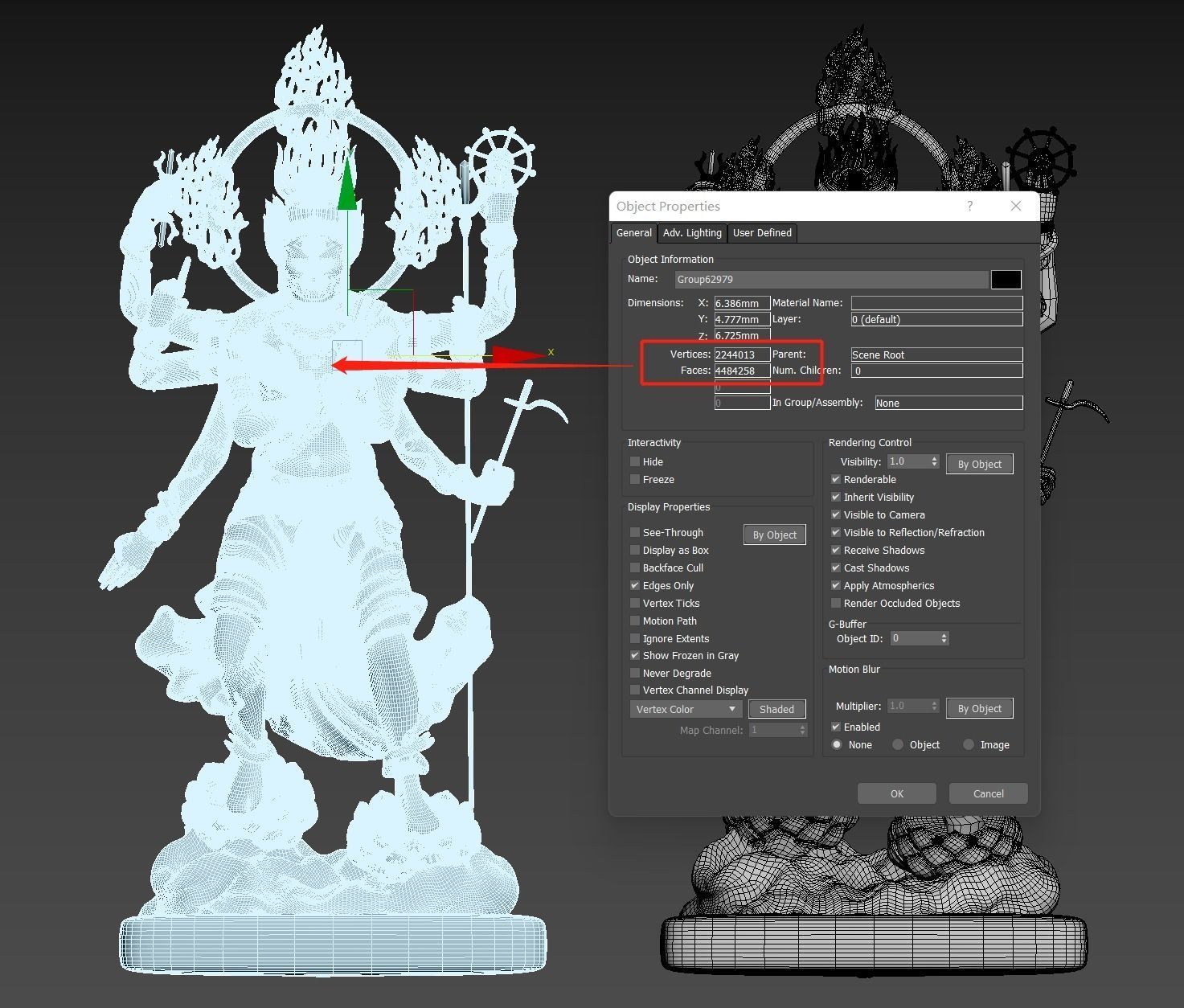  MingWang -Buddhist Sculpture 3D model_4