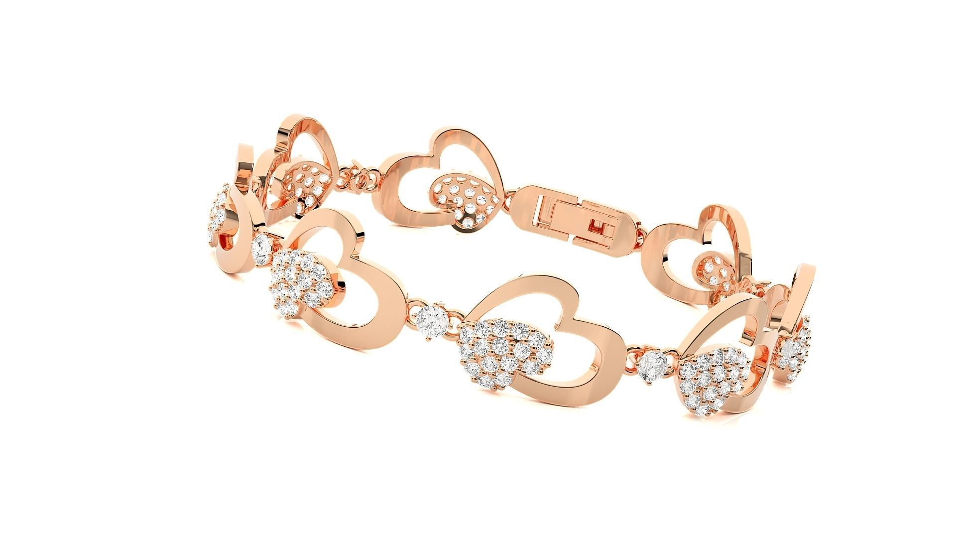 Diamond Bracelet 3D print model  3D print model_2